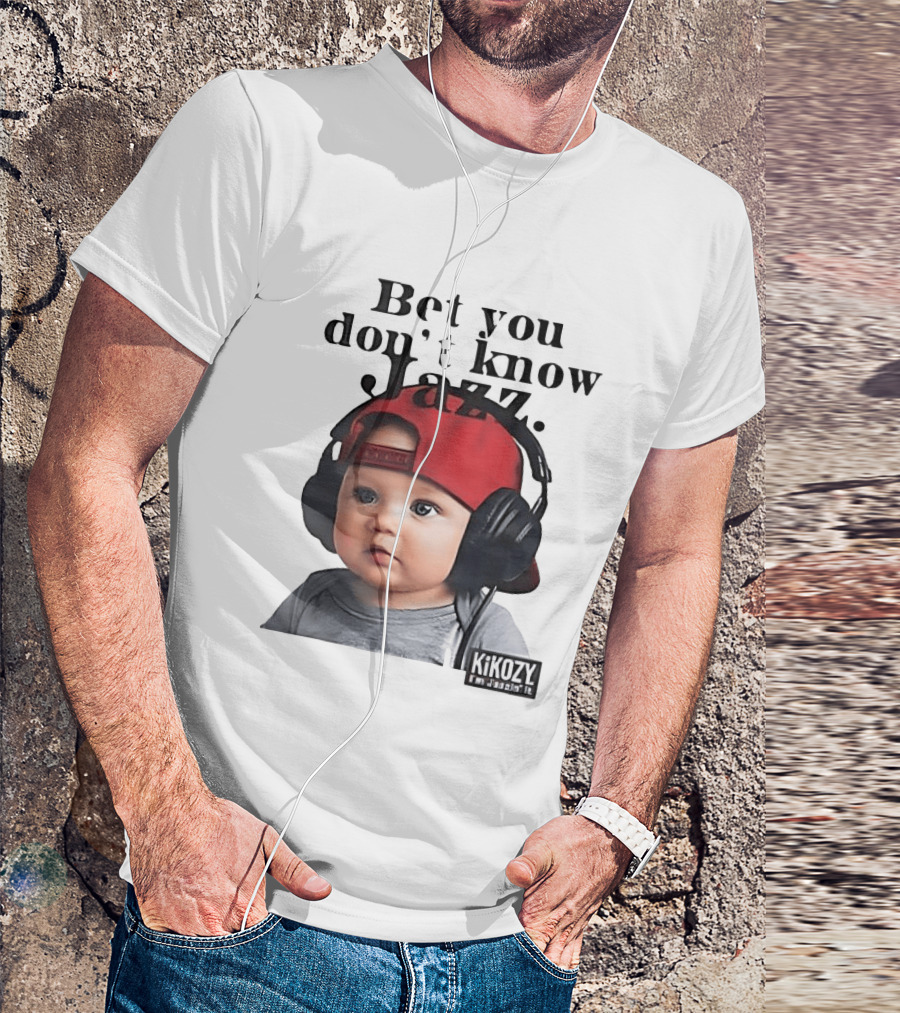 Bet You Don't Know Jazz Baby Headphones Red Cap KiKozy T-Shirt
