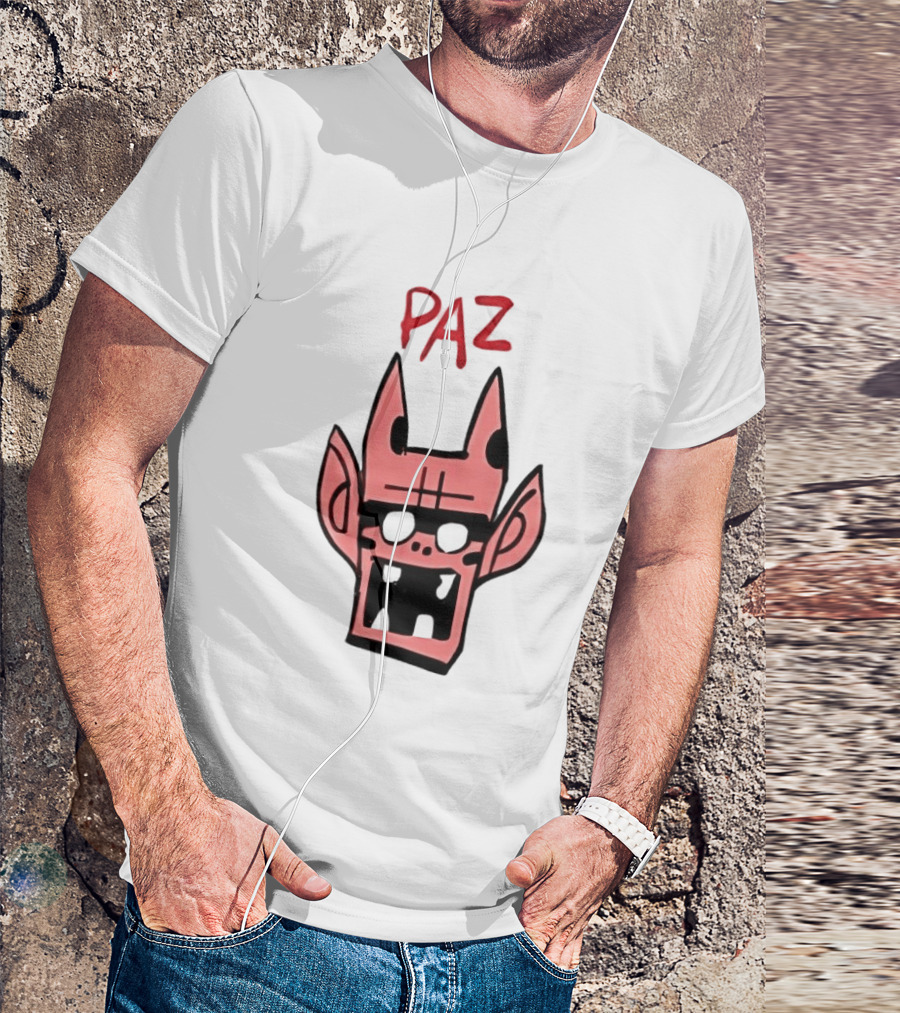 Gorillaz Paz Cartoon Character Face T-Shirt