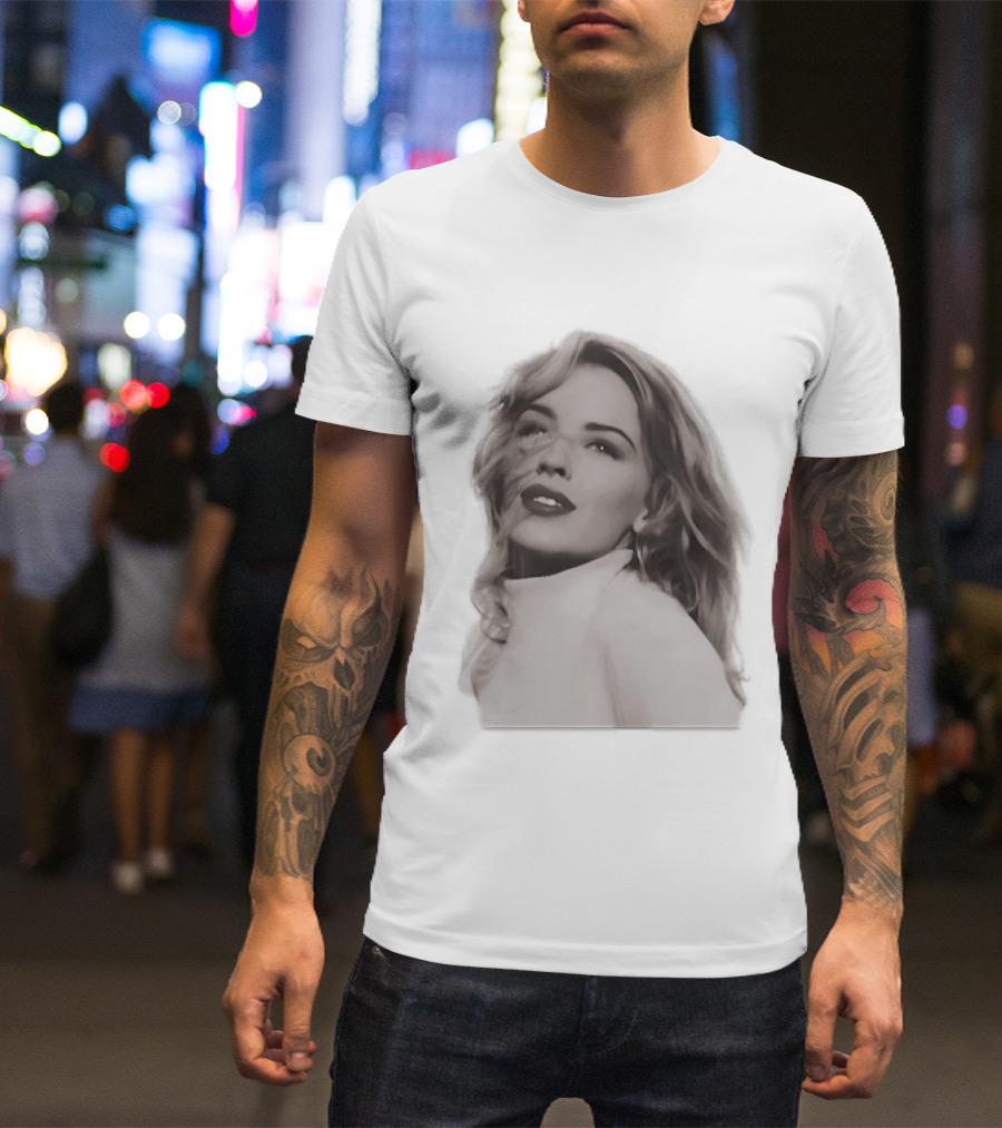 Kylie Minogue Iconic Music Star Portrait Vintage Aesthetic T-Shirt