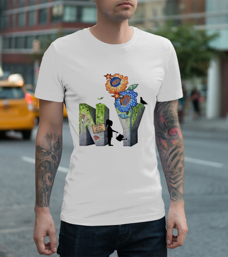 New York Knicks Welcome To The Garden 75th Anniversary 33 Seventh Avenue T-Shirt