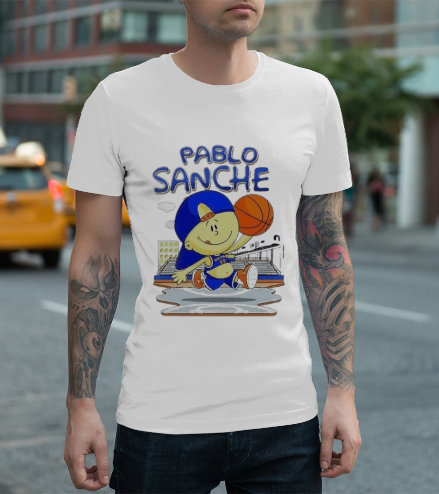 Pablo Sanchez Secret Weapon New York Basketball Court Playground Kid T-Shirt
