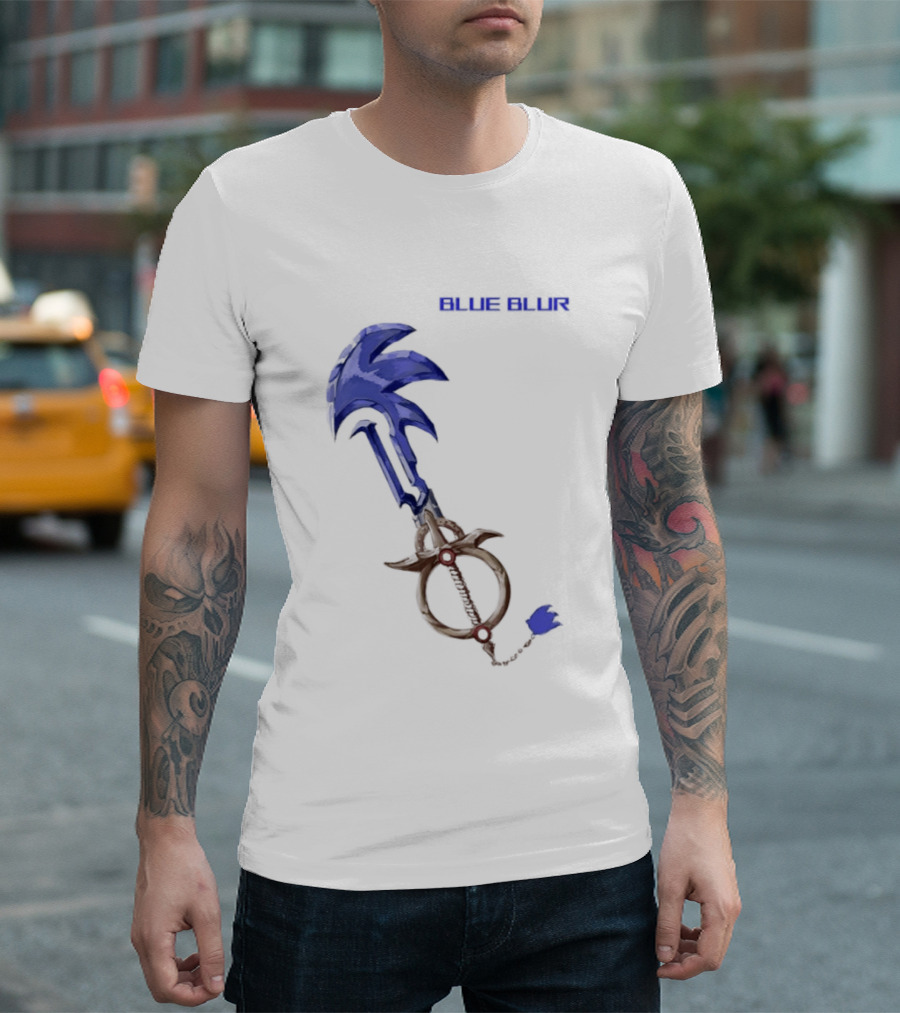 The Hedgehog Keyblade Blue Blur Sonic T-Shirt