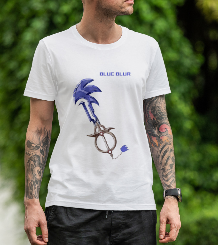 The Hedgehog Keyblade Blue Blur Sonic T-Shirt