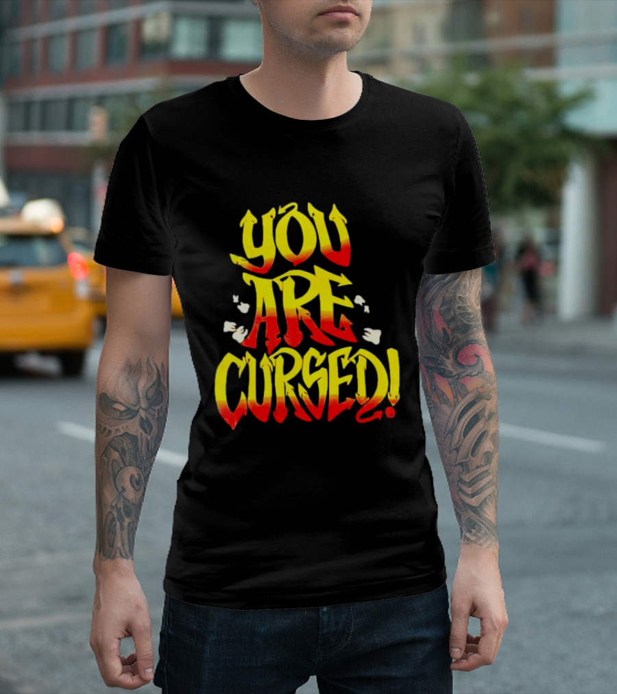 Danhausen You Are Cursed Bold Graffiti T-Shirt