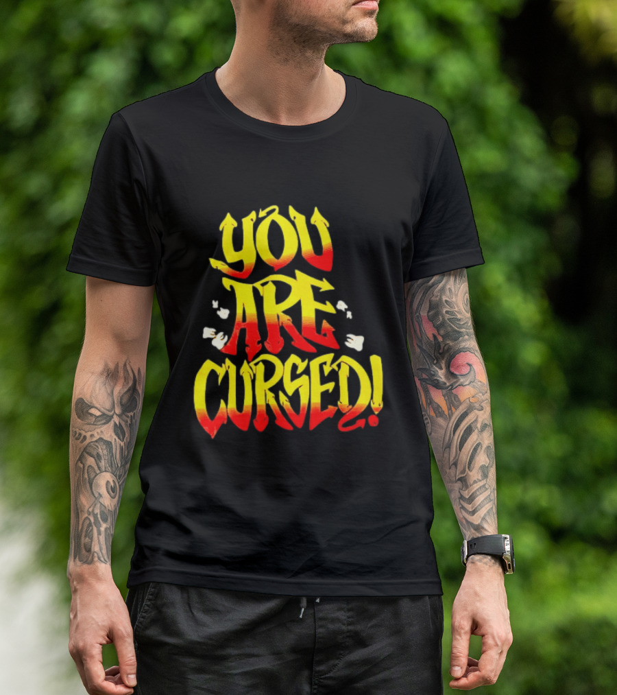 Danhausen You Are Cursed Bold Graffiti T-Shirt
