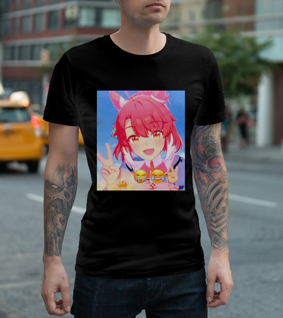 Happy Birthday Dantsu Flame 2026 Anime Character Peace Emoji T-Shirt