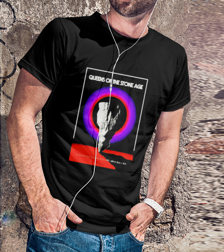 Queens Of The Stone Age 02 August 2025 Tallinn EE LHF Studio 47 Vintage Circle T-Shirt
