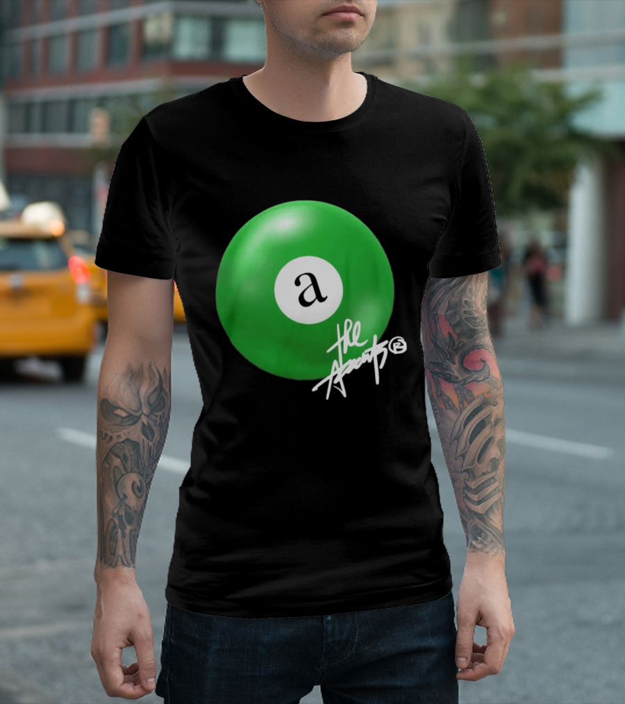 The Accents Collection Green Pool Ball Icon With Signature T-Shirt