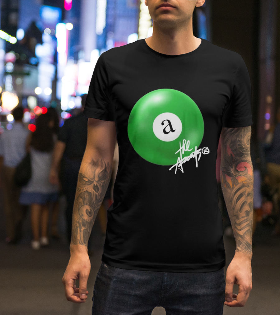 The Accents Collection Green Pool Ball Icon With Signature T-Shirt