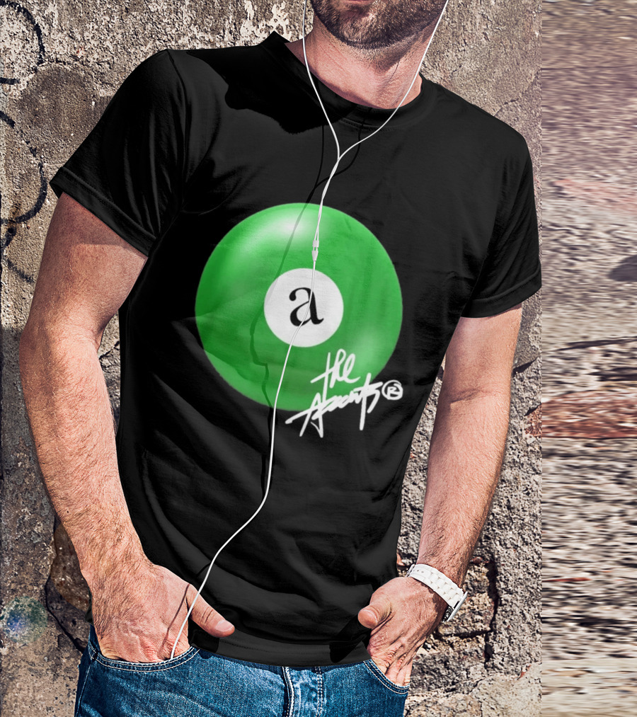 The Accents Collection Green Pool Ball Icon With Signature T-Shirt