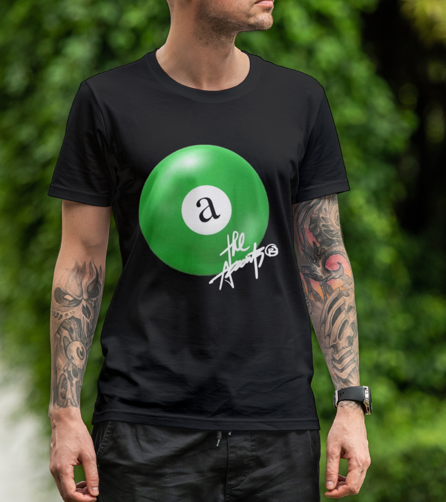 The Accents Collection Green Pool Ball Icon With Signature T-Shirt