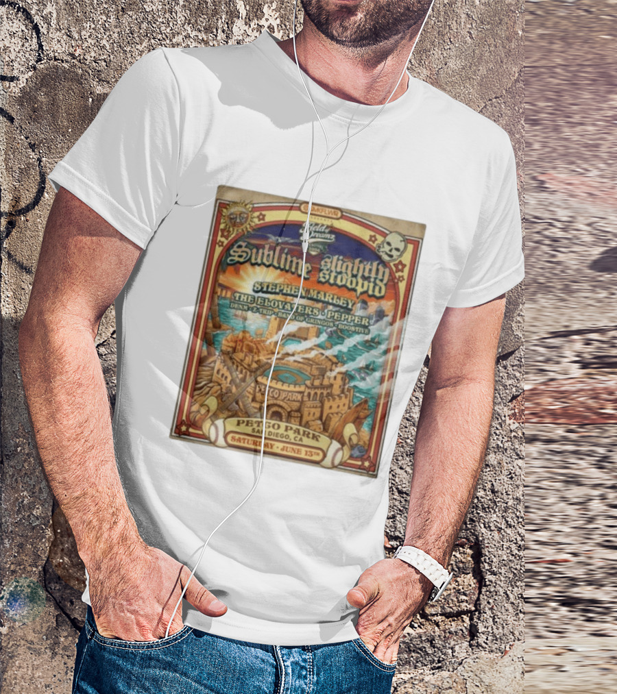 Sublime Slightly Stoopid Stephen Marley At Field Of Dreams Festival Petco Park Saturday June 13Th 2026 T-Shirt