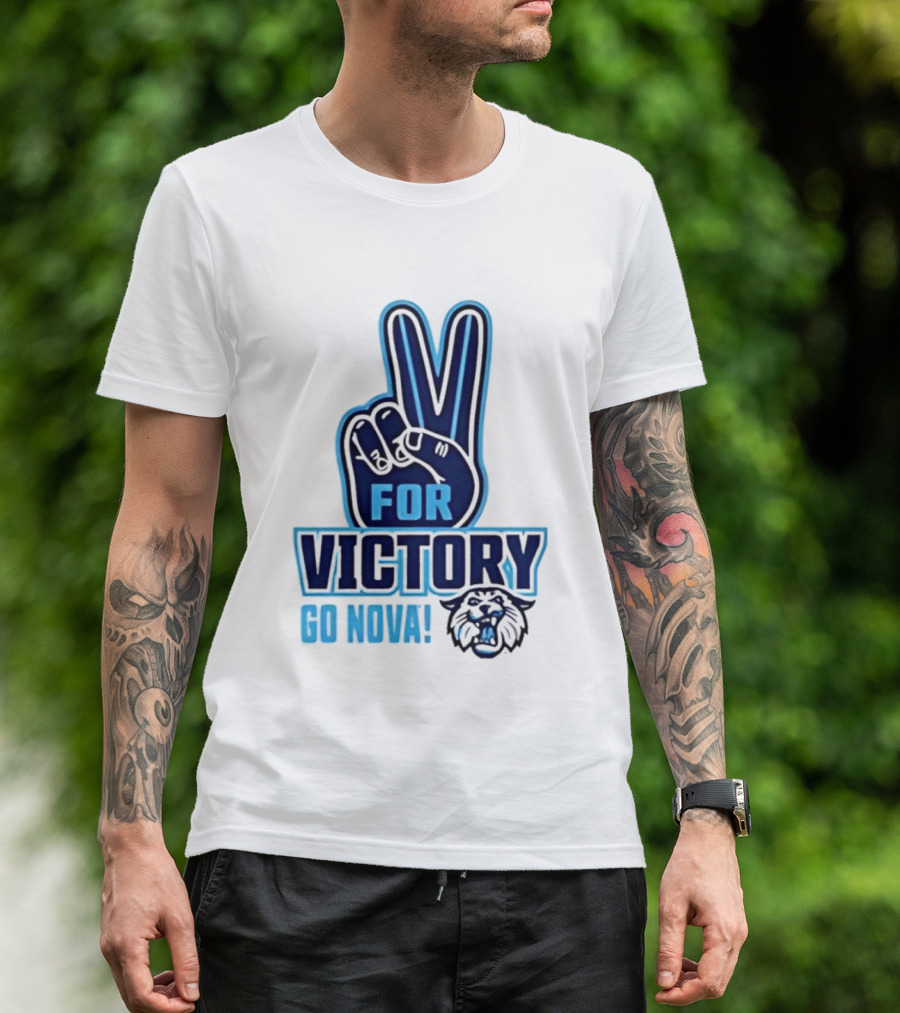 V For Victory Go Nova Wildcat T-Shirt