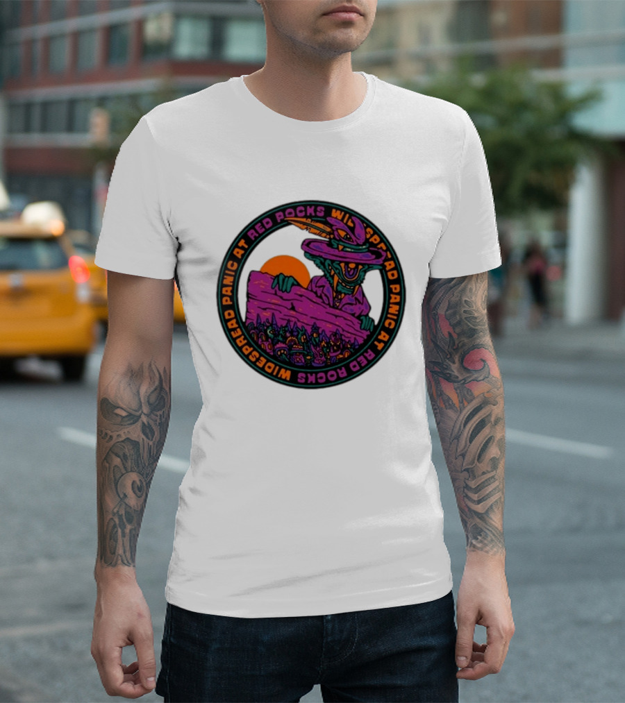 Widespread Panic At Red Rocks June 26 28 2026 Event Psychedelic Goblin T-Shirt