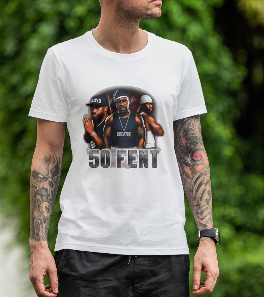 Original 50 Fent George Floyd Breathe 50 Cent T-Shirt