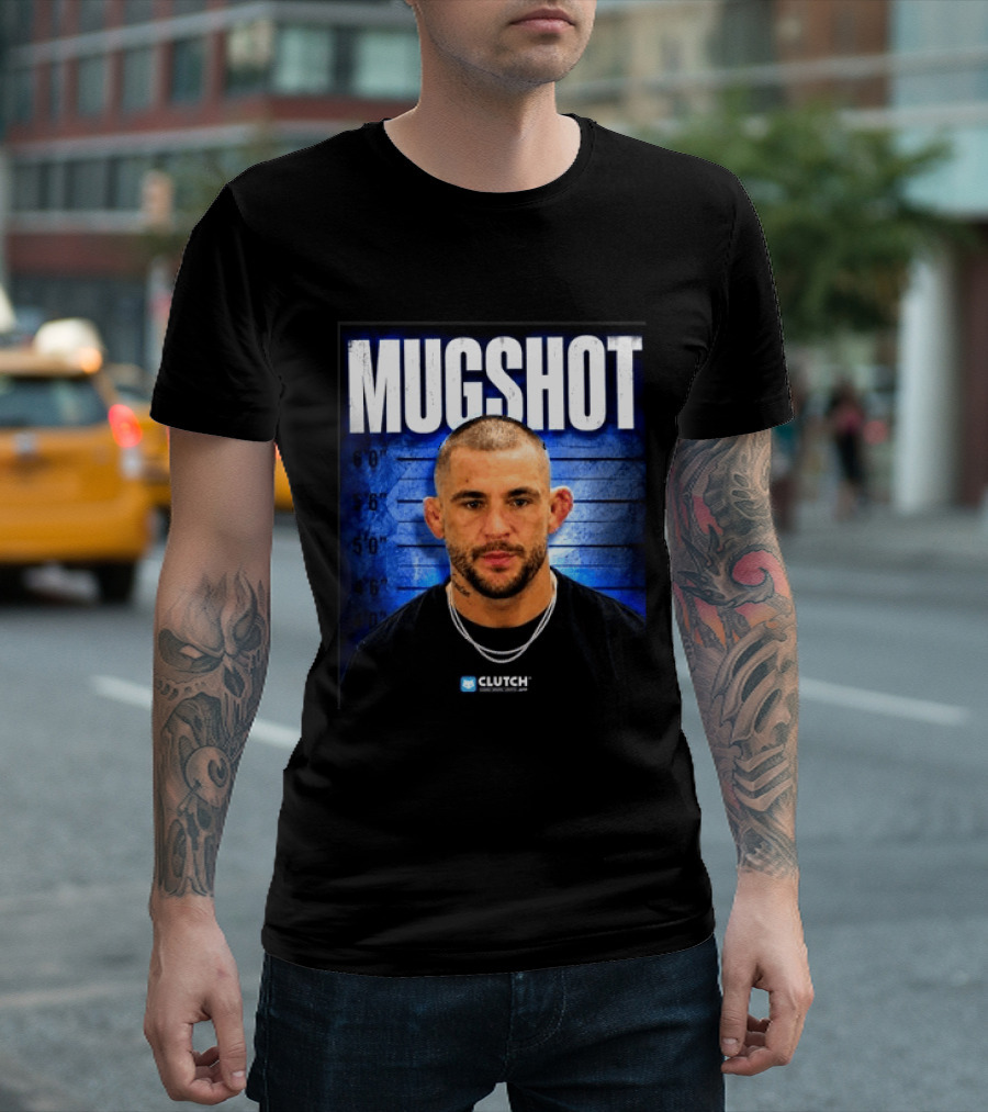 Dustin Poirier Pressure Makes Diamonds Shot Clutch Blue T-Shirt