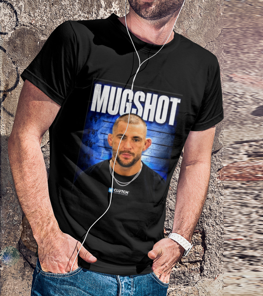 Dustin Poirier Pressure Makes Diamonds Shot Clutch Blue T-Shirt