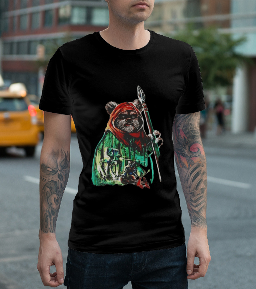 Wicket W Warrick Ewok Endor Defense Return Of The Jedi T-Shirt