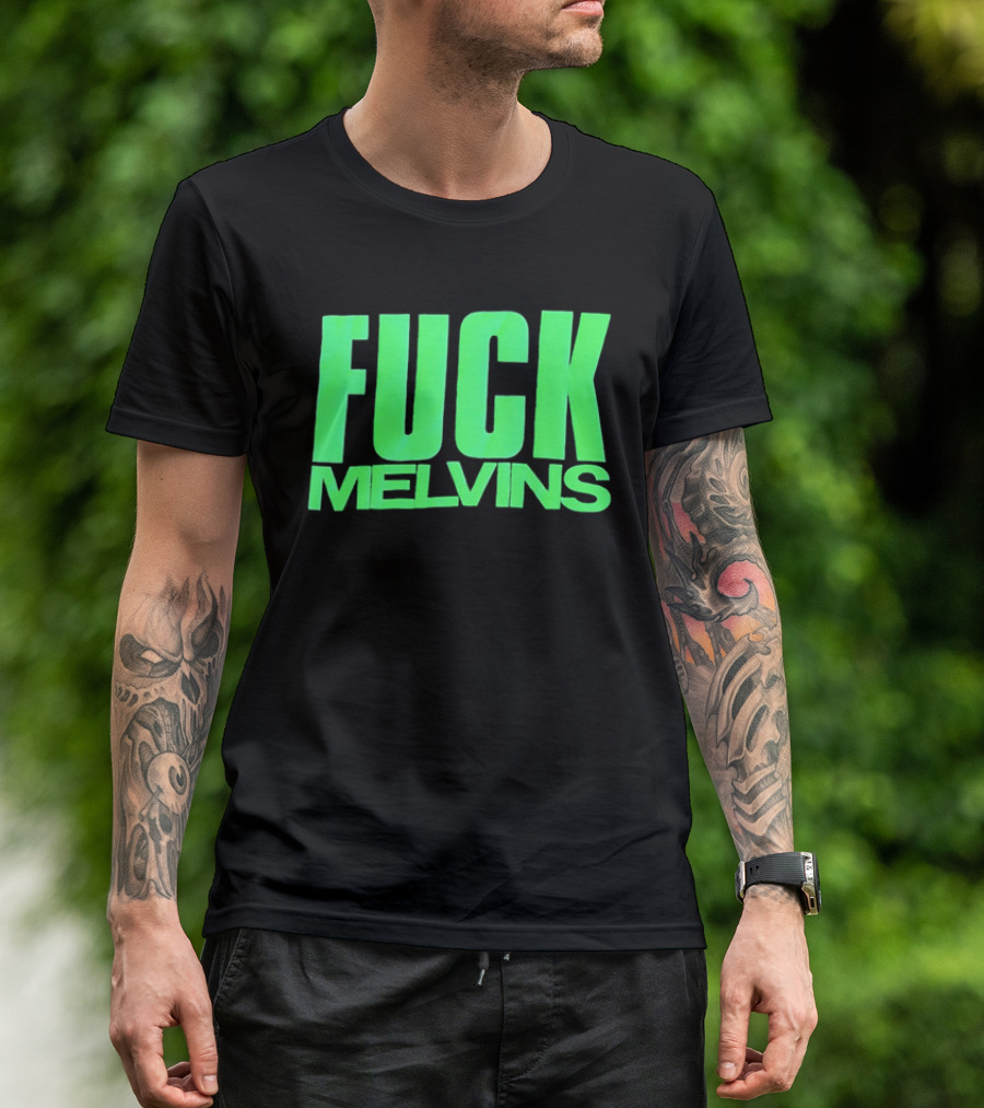 Fuck Melvins Bold Neon Green T-Shirt