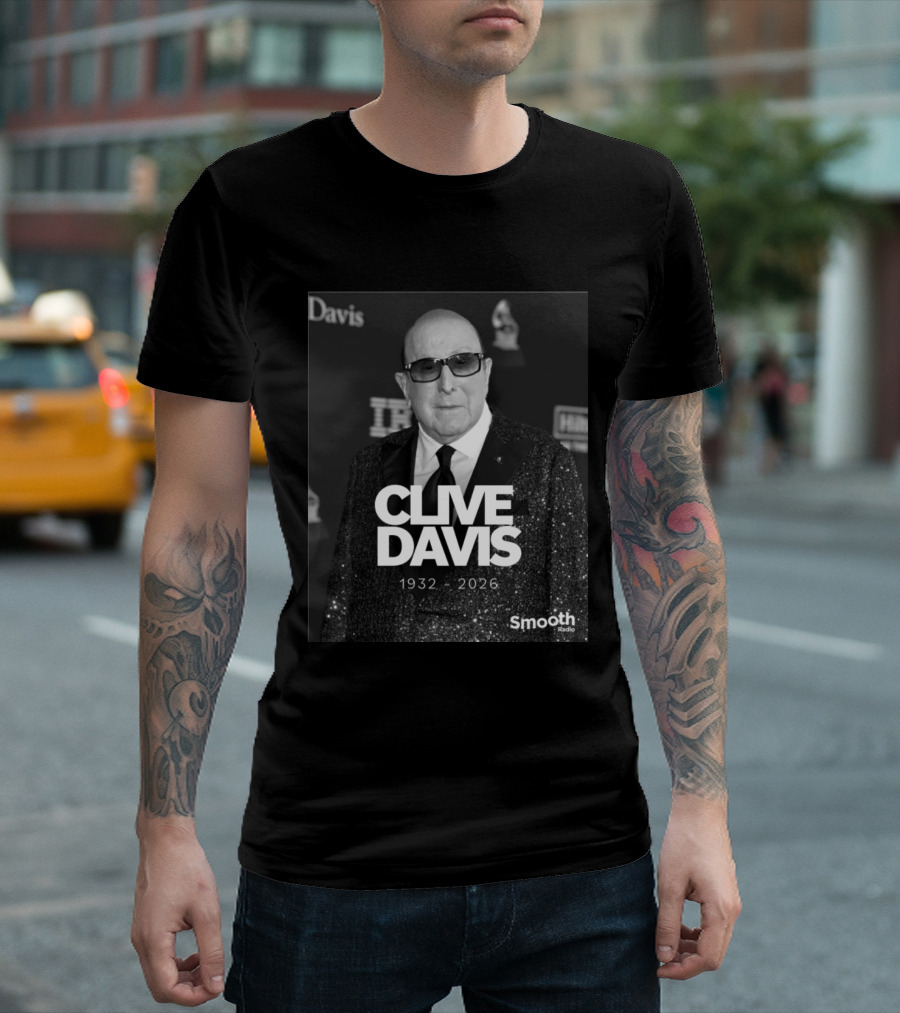 Clive Davis 1932 2026 Smooth Radio Grammy T-Shirt
