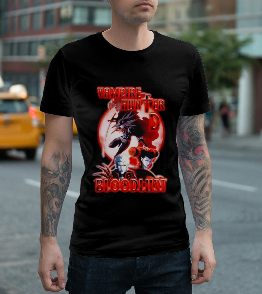 Vampire Hunter D Bloodlust Anime Dark Fantasy Adventure Characters T-Shirt