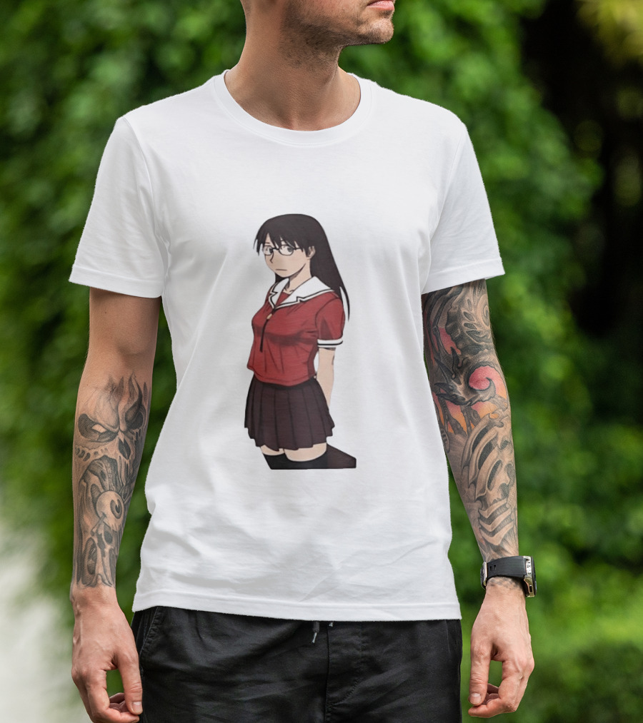 Azumanga Daioh Anime Yomi Character Red Outfit T-Shirt