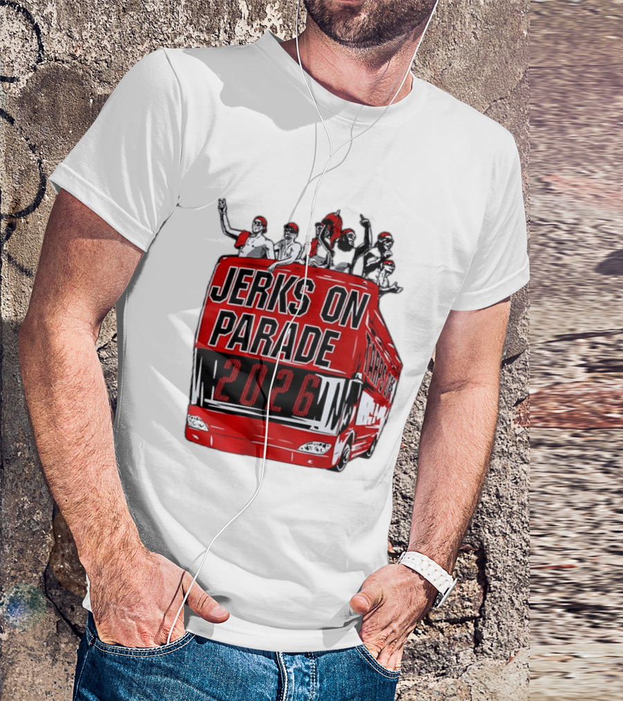 Jerks On Parade 2026 Carolina Hurricanes NHL Bus Fan Celebration T-Shirt