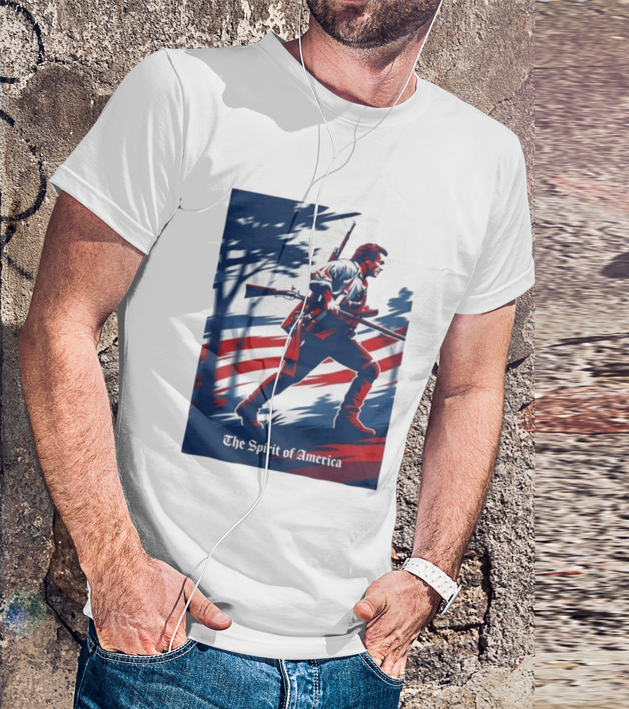 The Spirit Of America Benjamin Martin The Patriot Revolutionary T-Shirt