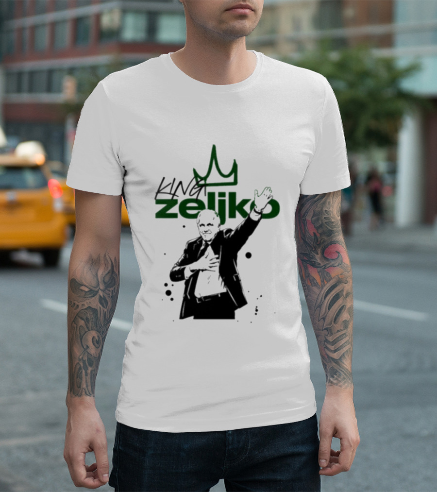 King Zeliko Regal Gesture With Crown T-Shirt
