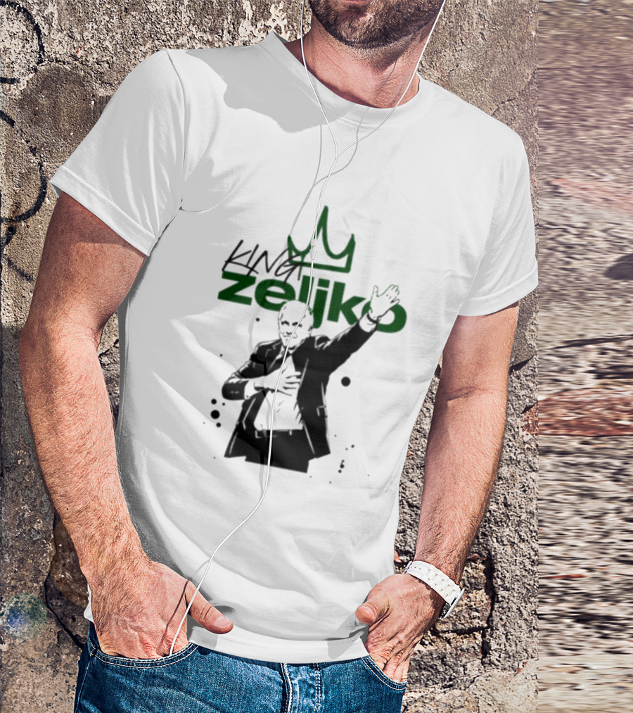King Zeliko Regal Gesture With Crown T-Shirt