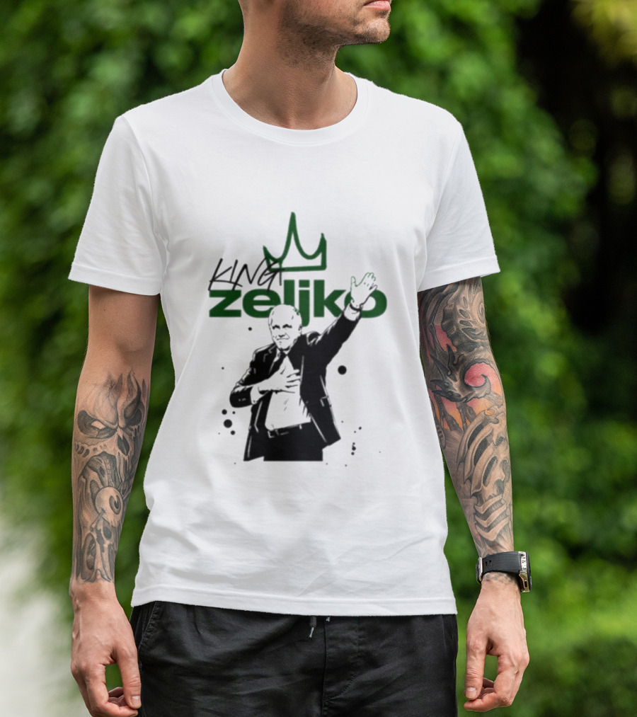 King Zeliko Regal Gesture With Crown T-Shirt