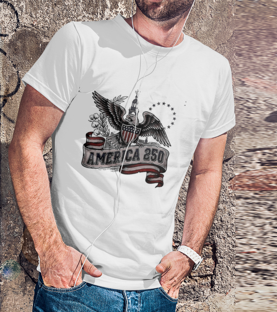 United States Eagle America 250 Est 1776 2026 Give Me Liberty Or Give Me Death T-Shirt