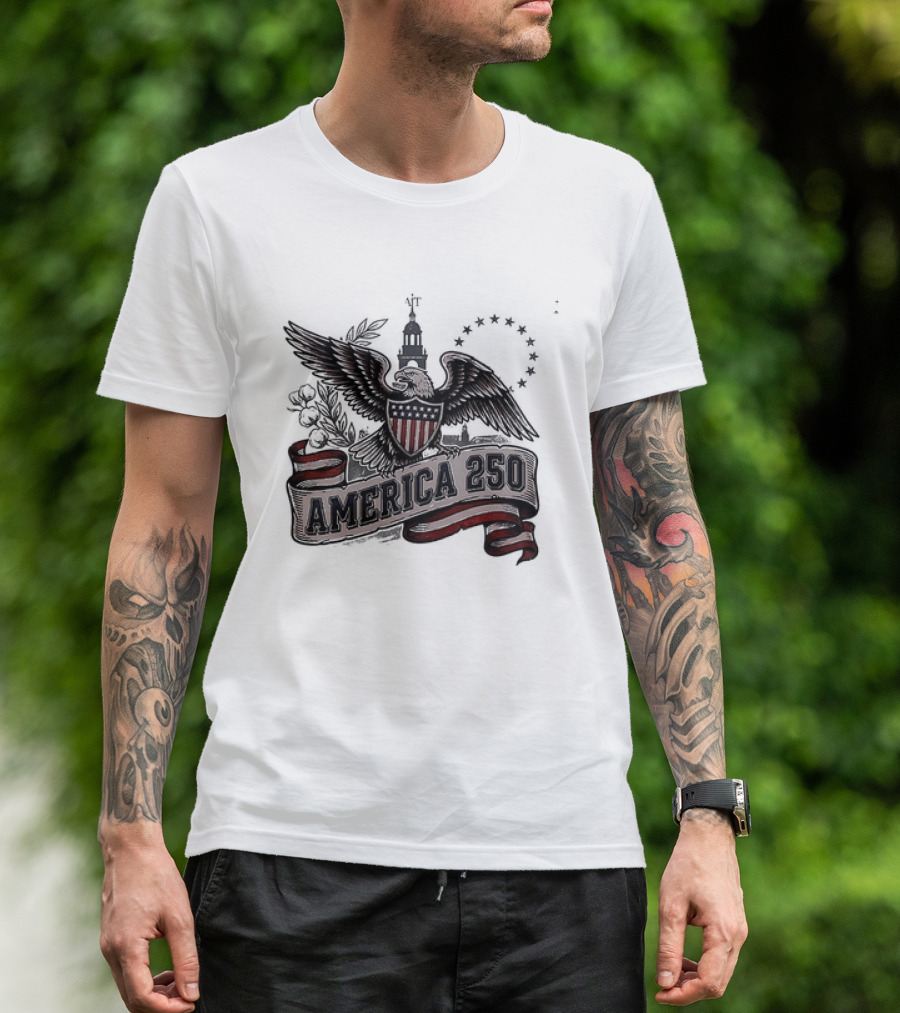 United States Eagle America 250 Est 1776 2026 Give Me Liberty Or Give Me Death T-Shirt