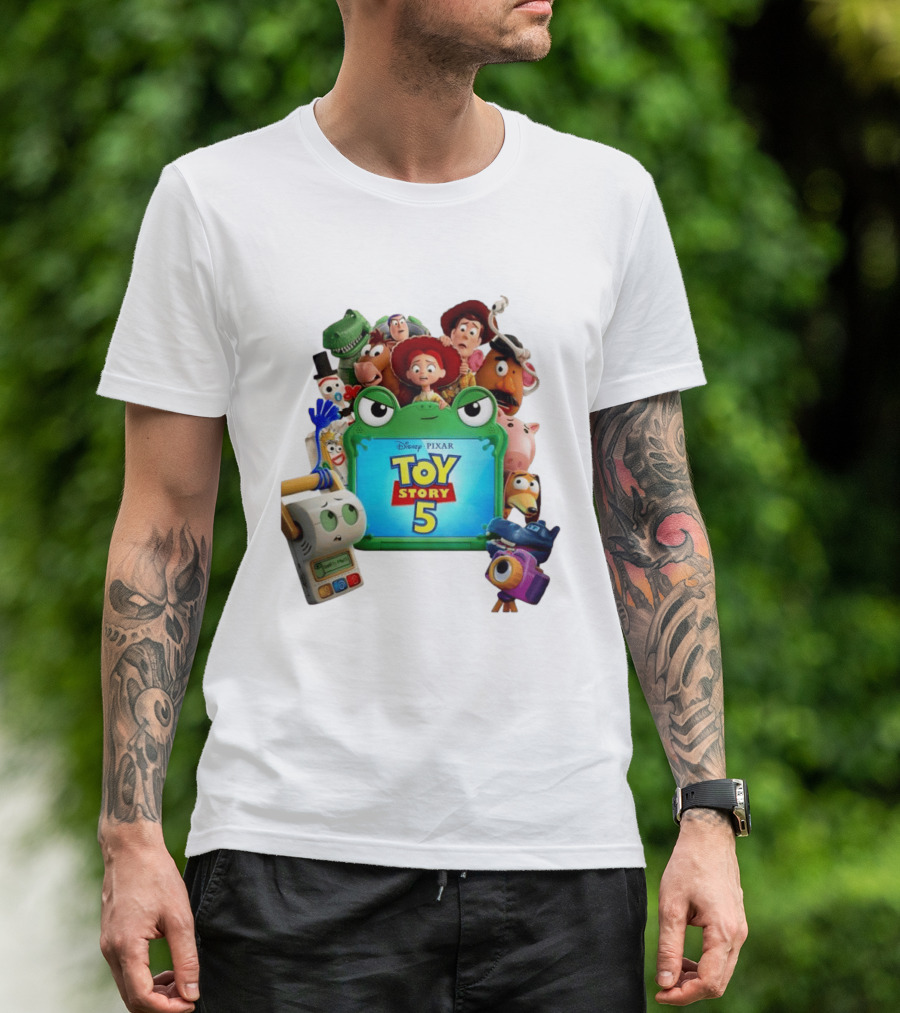 Woody Buzz Lightyear And Friends Toy Story 5 Disney Pixar Characters T-Shirt