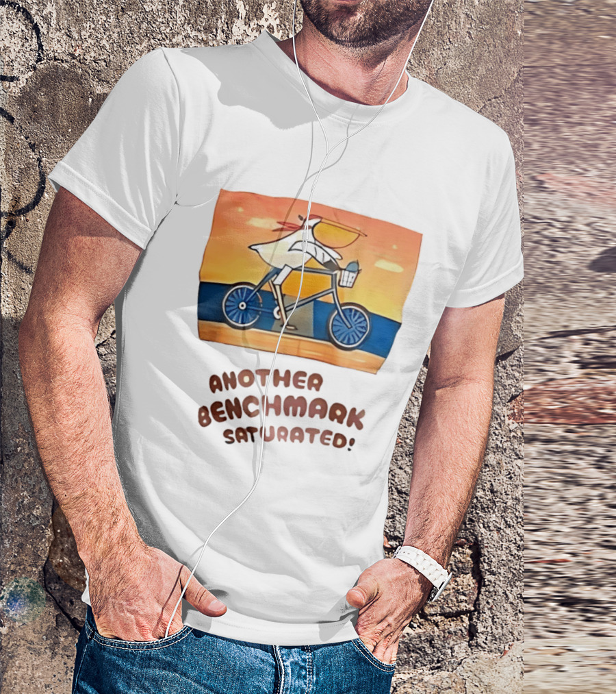 Another Benchmark Saturated Pelican On Bicycle T-Shirt