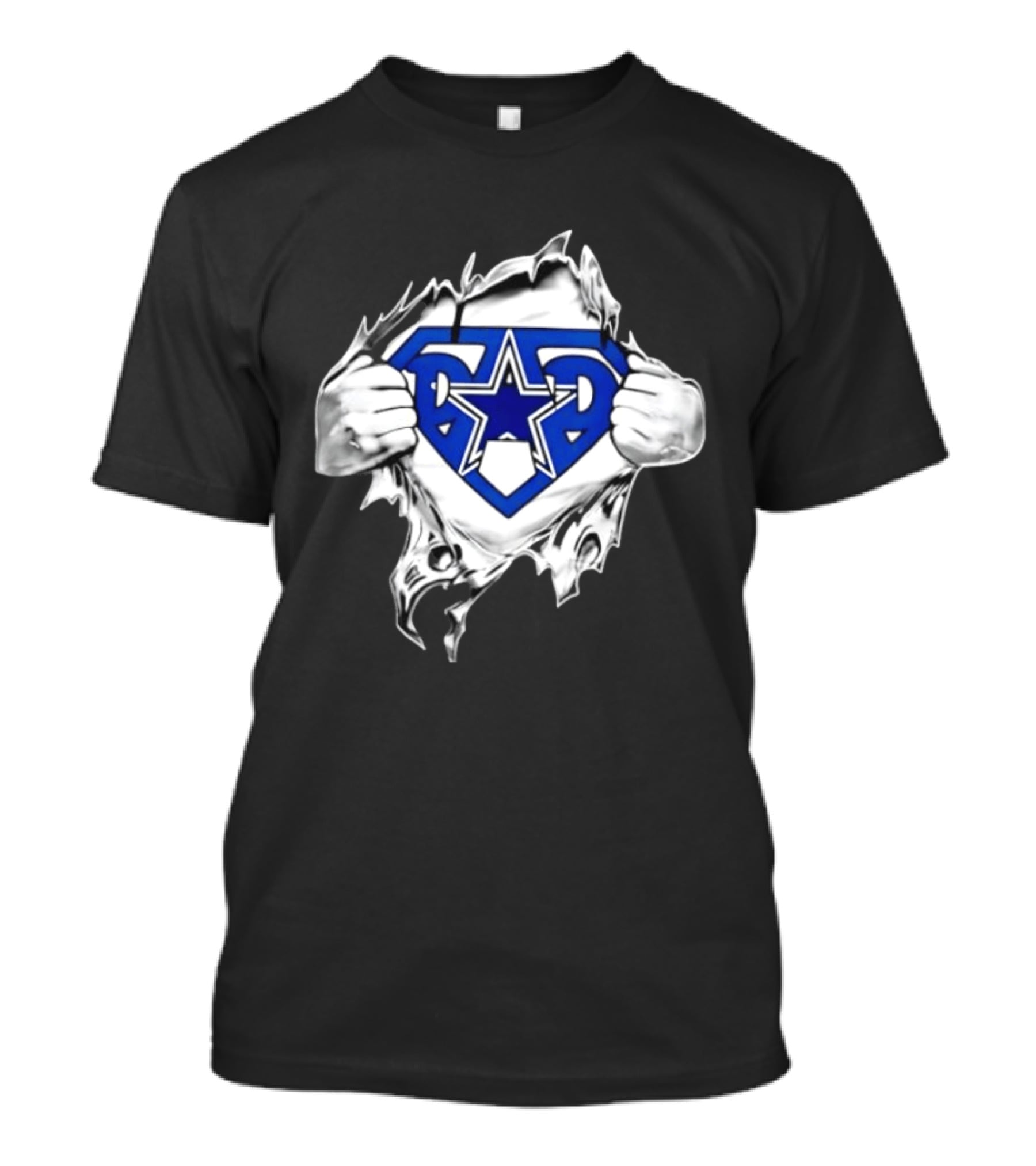 Dallas Cowboys Super Dad Star Emblem Father's Day T-Shirt