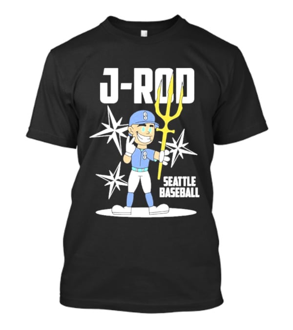 J Rod Seattle Baseball Julio Rodríguez Cartoon Trident Stars T-Shirt