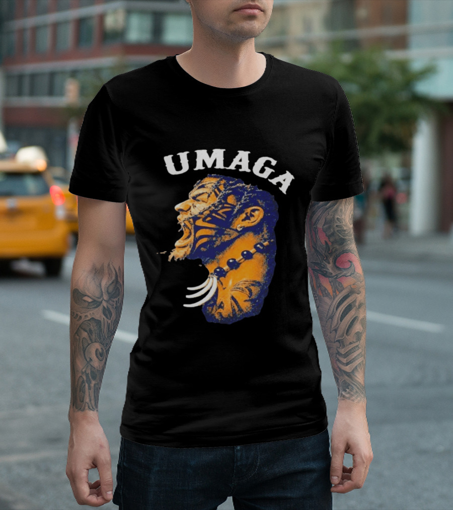 Umaga Samoan Bulldozer Wrestling Face Paint T-Shirt
