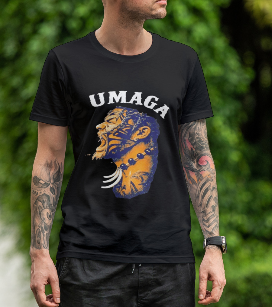 Umaga Samoan Bulldozer Wrestling Face Paint T-Shirt