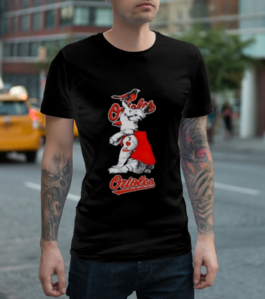 Orioles Cat Baltimore Baseball Orioles T-Shirt