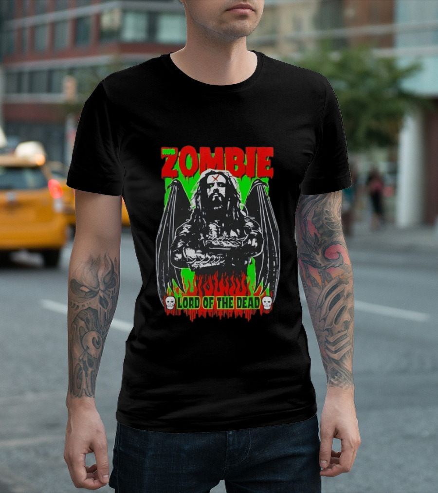 Rob Zombie Lord Of The Dead Halloween Wings T-Shirt