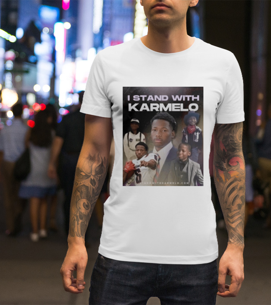 I Stand With Karmelo 2026 Team Support Faces T-Shirt