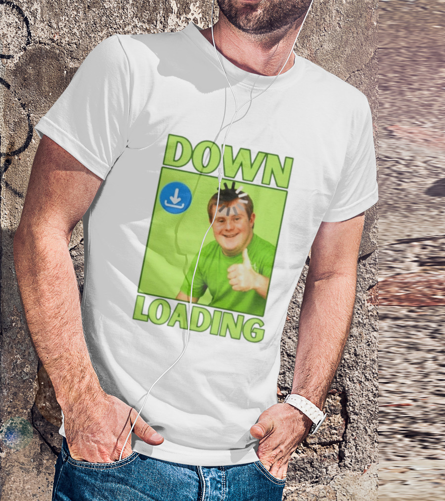 DOWN LOADING Person Thumbs Up Download T-Shirt