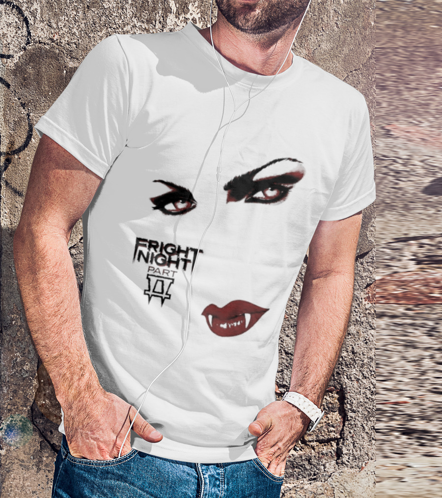 Fright Night Part 2 Vampire Eyes Fangs Horror Movie T-Shirt