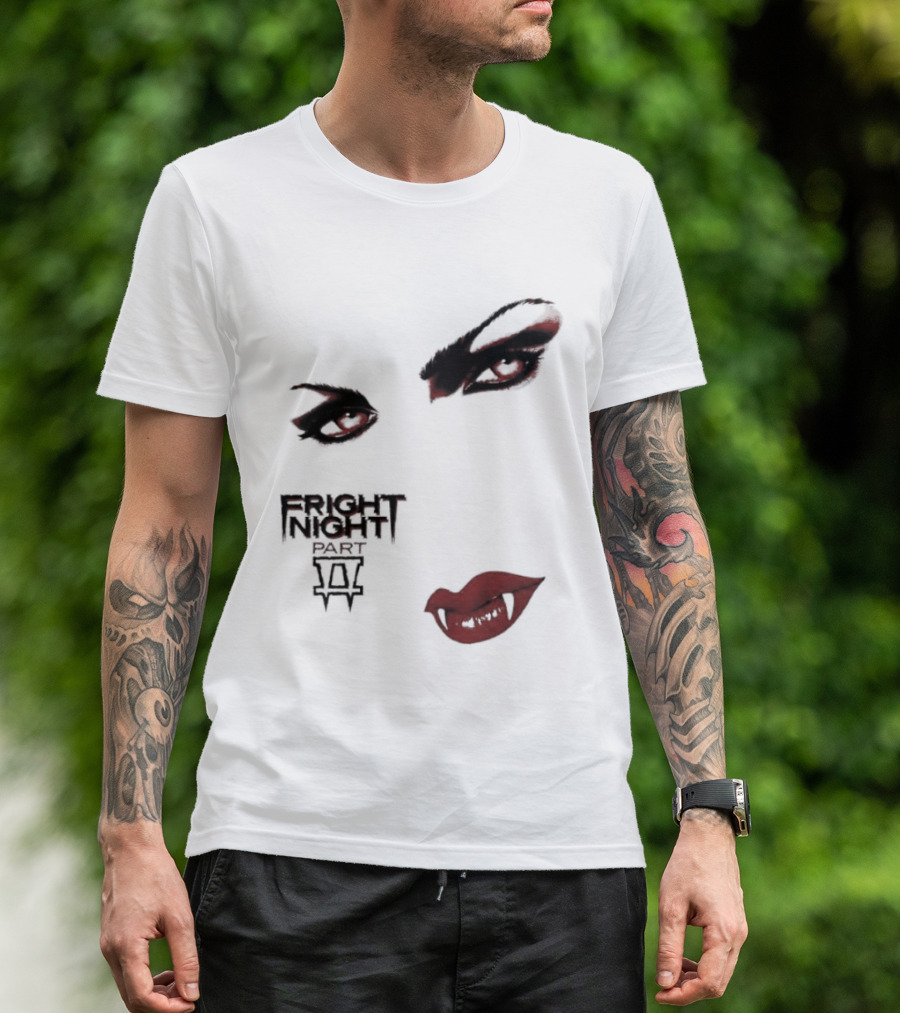 Fright Night Part 2 Vampire Eyes Fangs Horror Movie T-Shirt