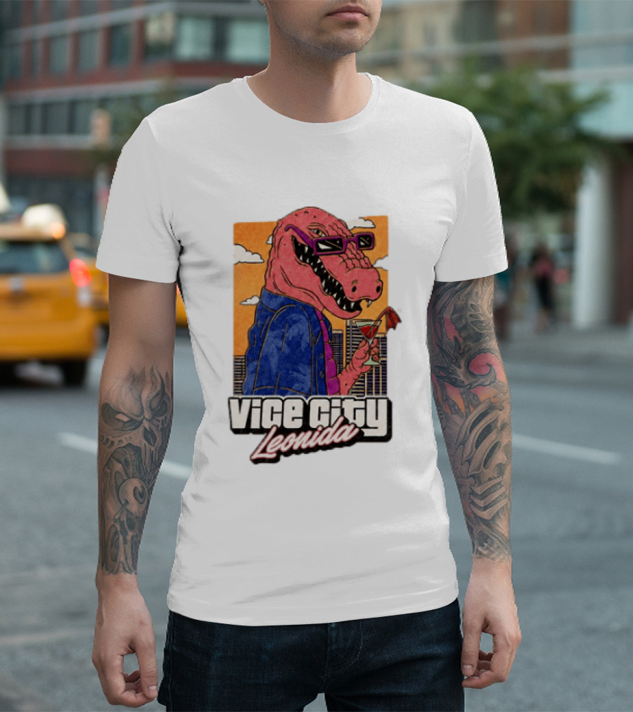 Grand Theft Auto VI GTA 6 Vice City Leonida Alligator Martini T-Shirt