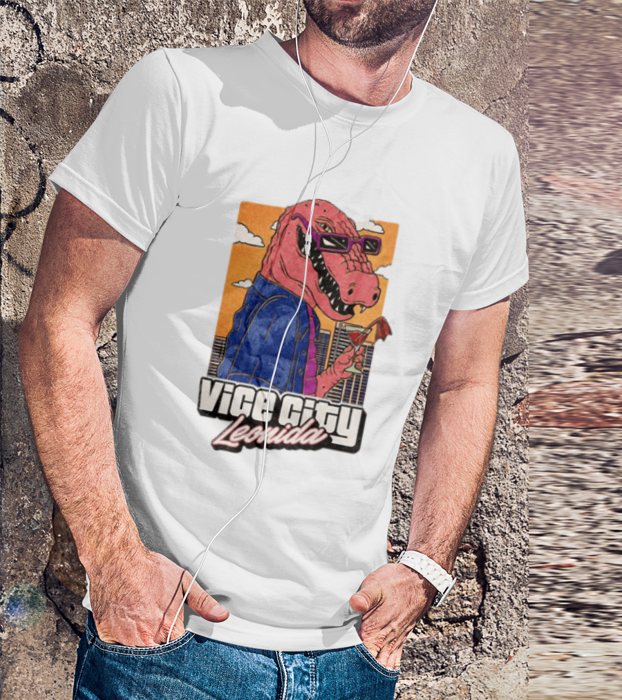 Grand Theft Auto VI GTA 6 Vice City Leonida Alligator Martini T-Shirt