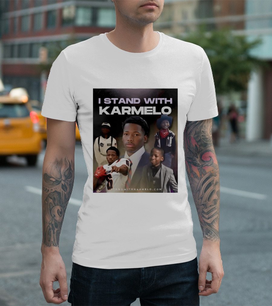 I Stand With Karmelo Football Player Memorial Standwithkarmelo T-Shirt