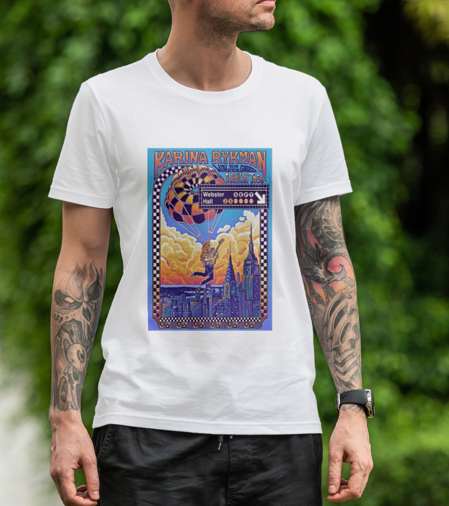 Karina Rykman Webster Hall New York 09 25 2026 Featuring Guerilla Toss Concert T-Shirt