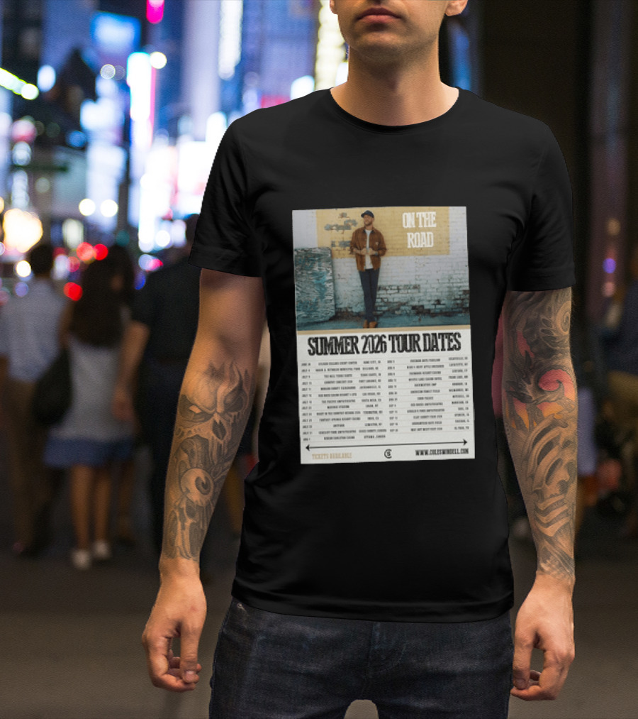 Cole Swindell On The Road Summer Tour 2026 Dates With Tickets Available T-Shirt